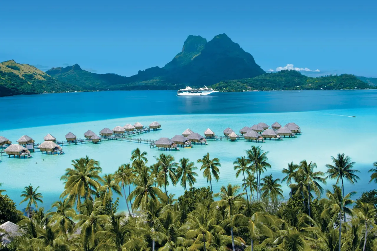 The landscape of Bora Bora