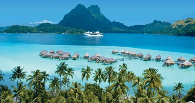 The landscape of Bora Bora