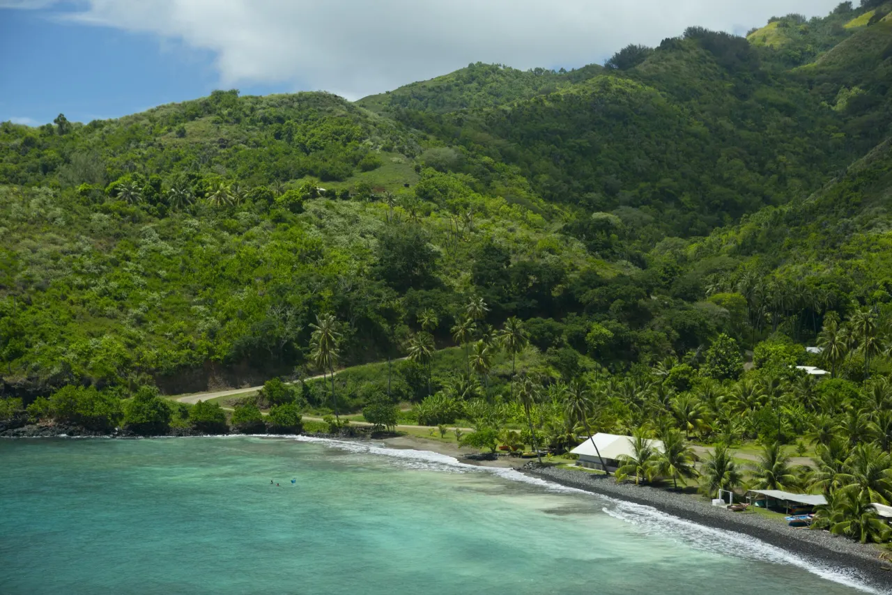 The landscape of Hiva Oa