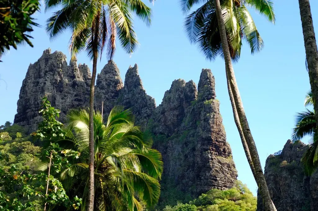 The landscape of Hiva Oa