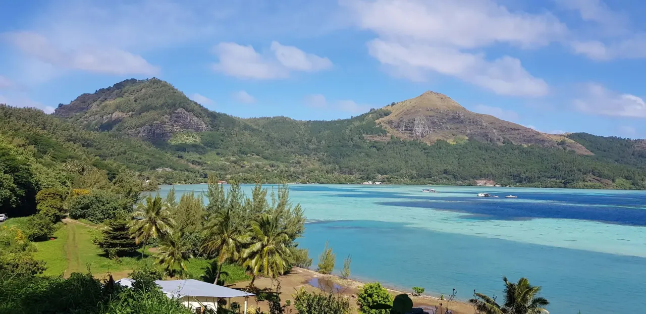 The landscape of Mangareva