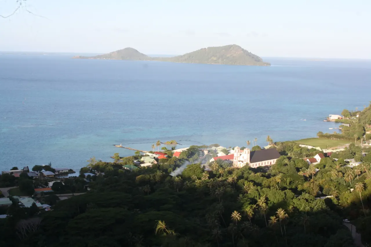 The landscape of Mangareva