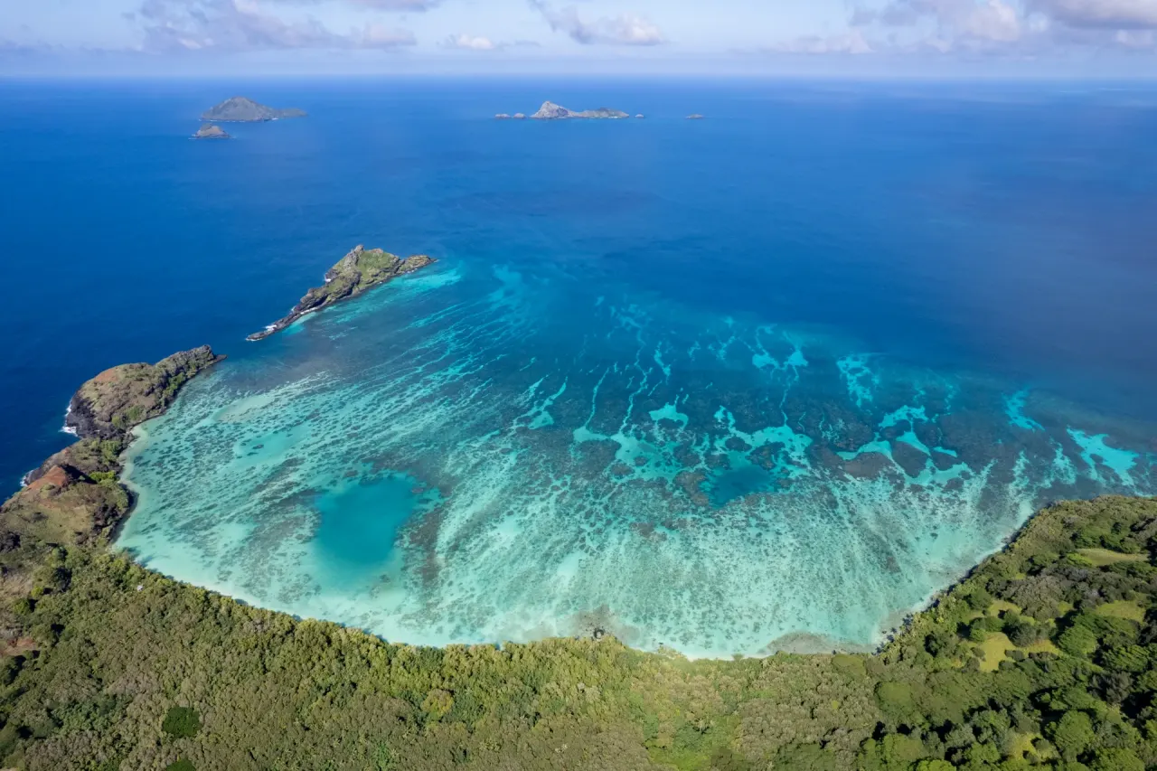 The landscape of Mangareva