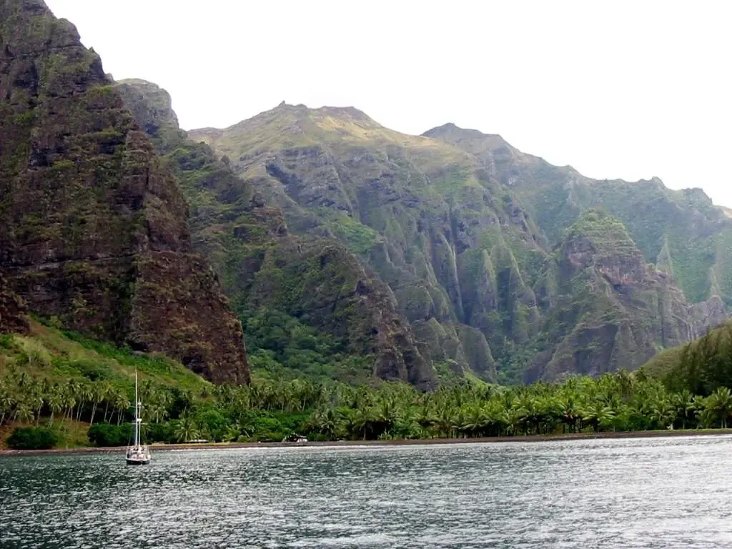 The landscape of Nuku Hiva