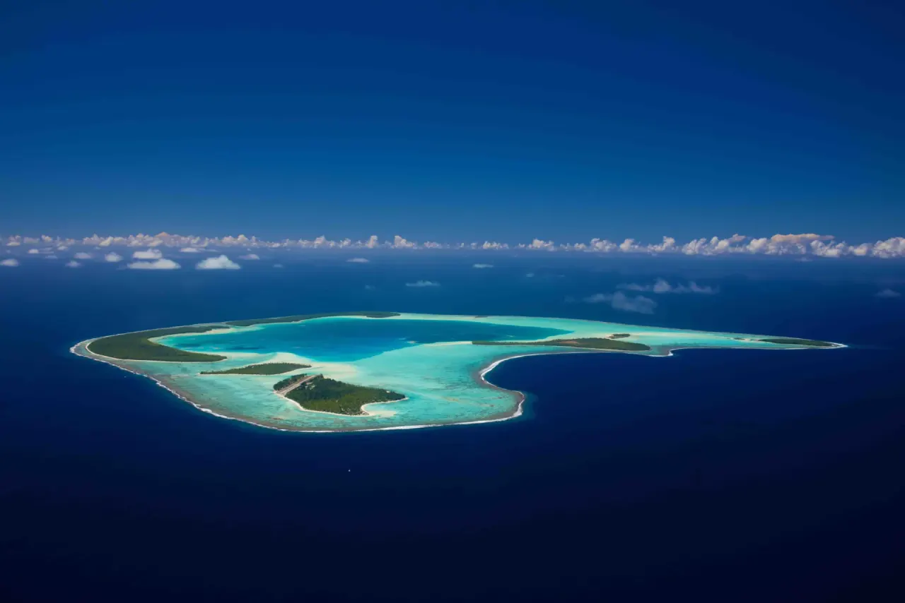 The landscape of Tetiaroa