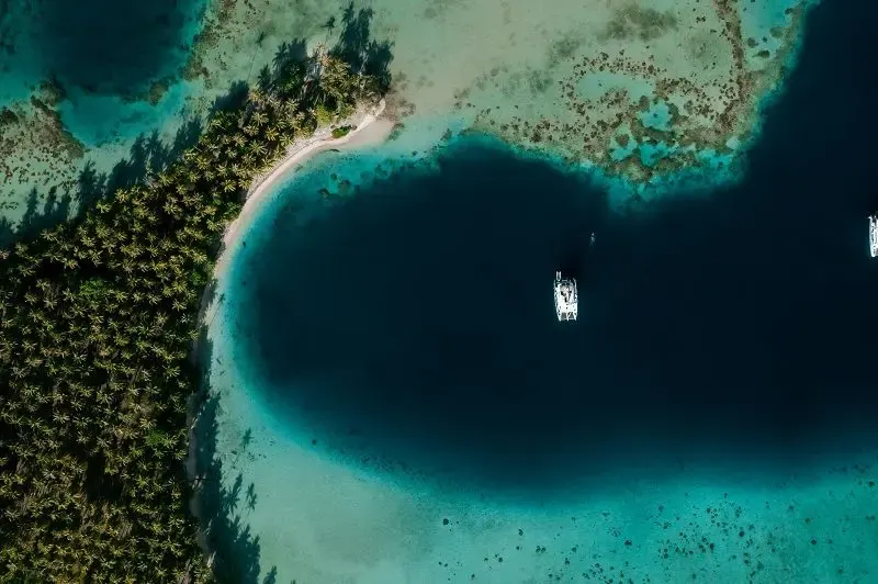 The landscape of Tetiaroa